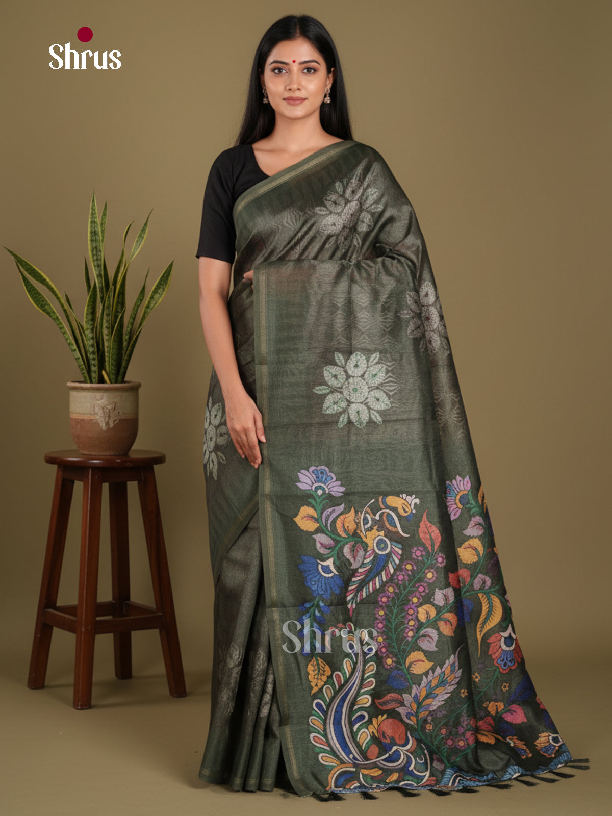 DJS17276 - Semi Chanderi Saree