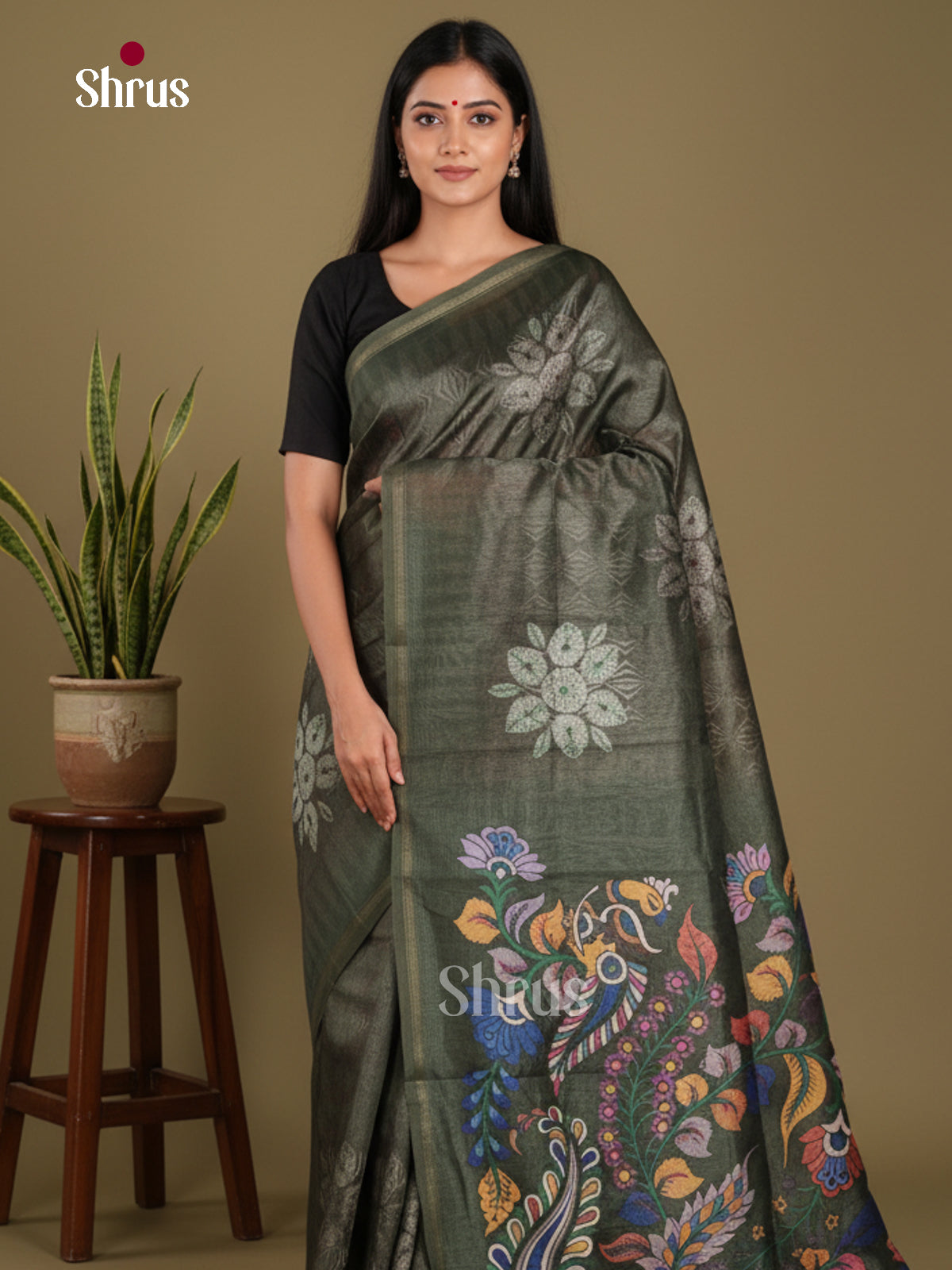 DJS17276 - Semi Chanderi Saree