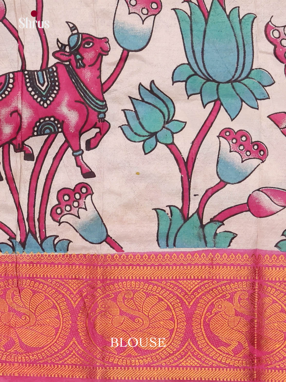 Yellow & Pink - Mangalagiri silkcotton Saree