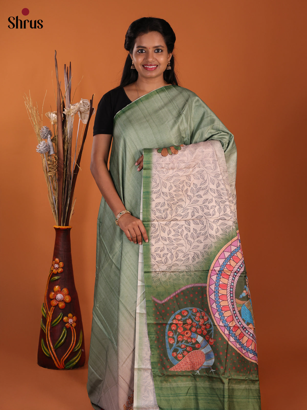 DJS18100 - Butter silk Saree