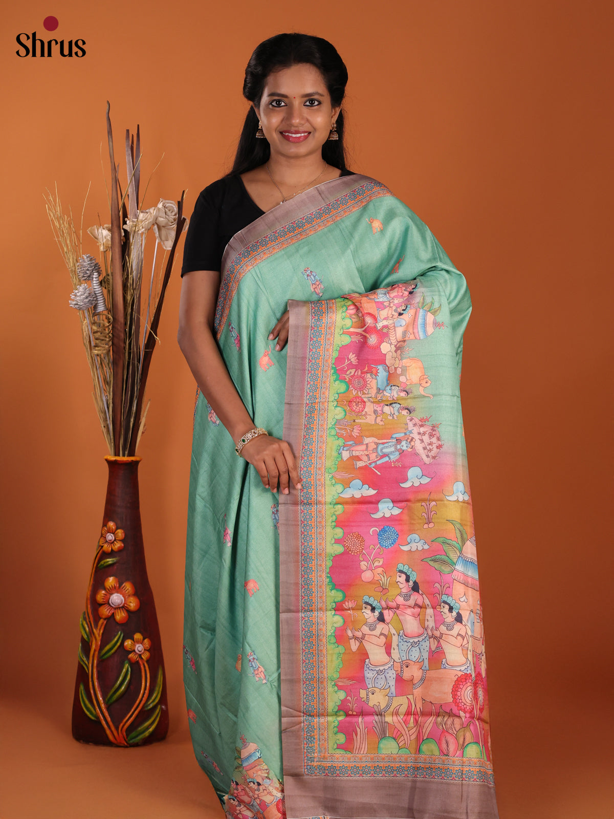 DJS18107 - Butter silk Saree