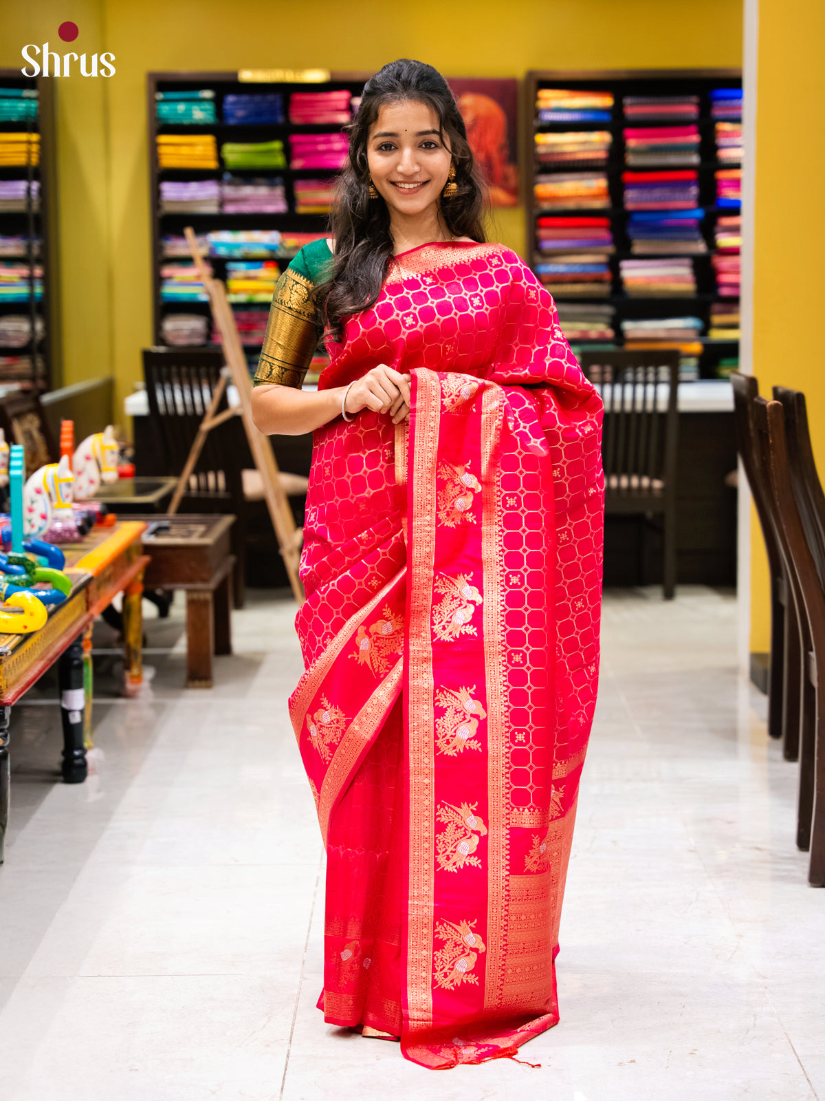 DJS22151 - Semi Softsilk Saree