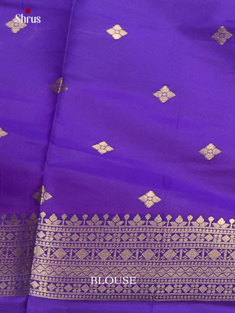 Blue - Semi Softsilk Saree