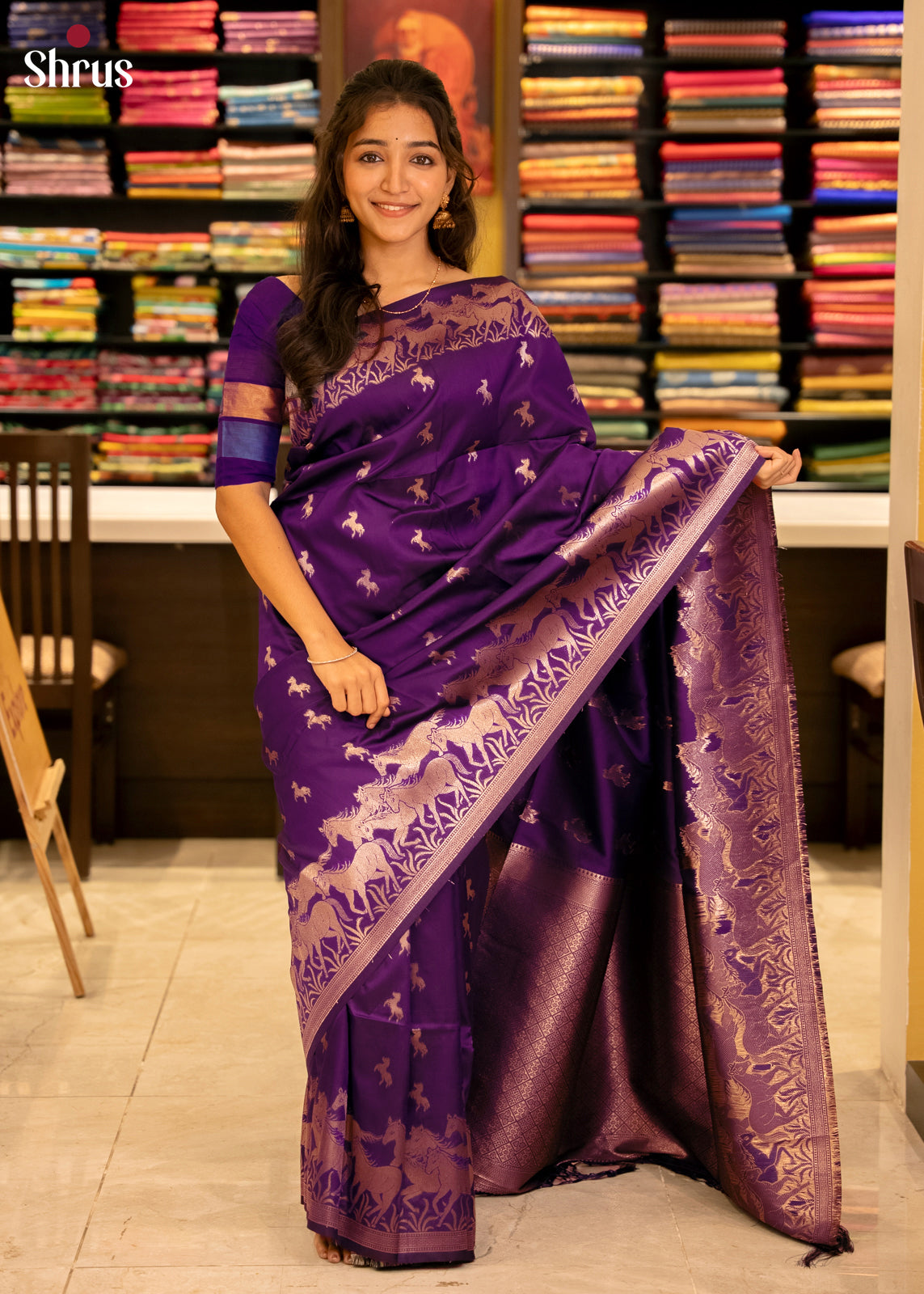 DJS22155 - Semi Softsilk Saree