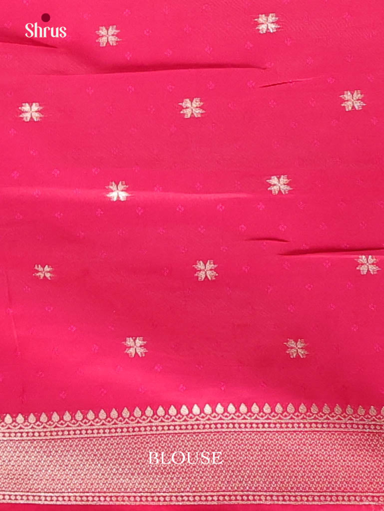 Pink - Semi Softsilk Saree