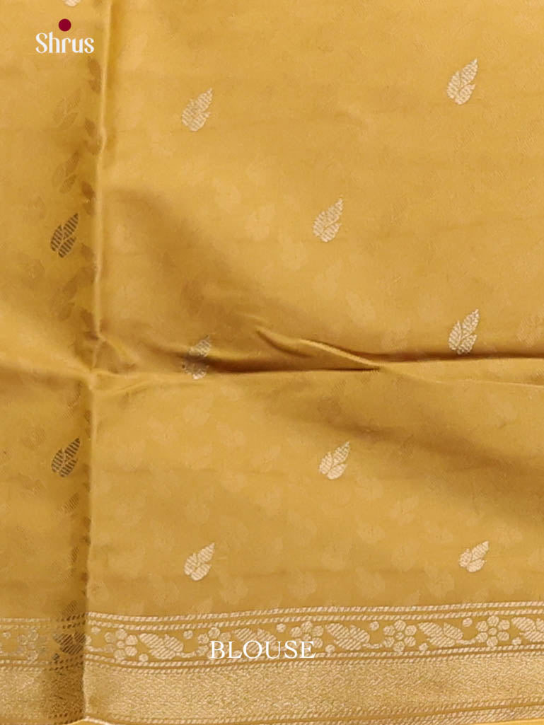 Mustard- Semi Softsilk Saree