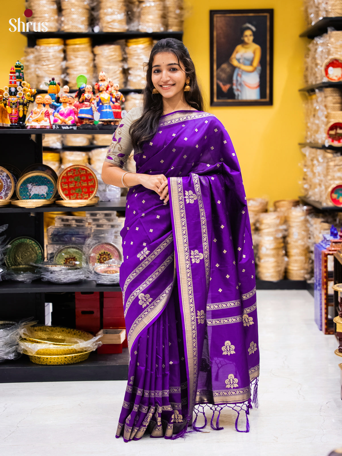 DJS22166 - Semi Softsilk Saree