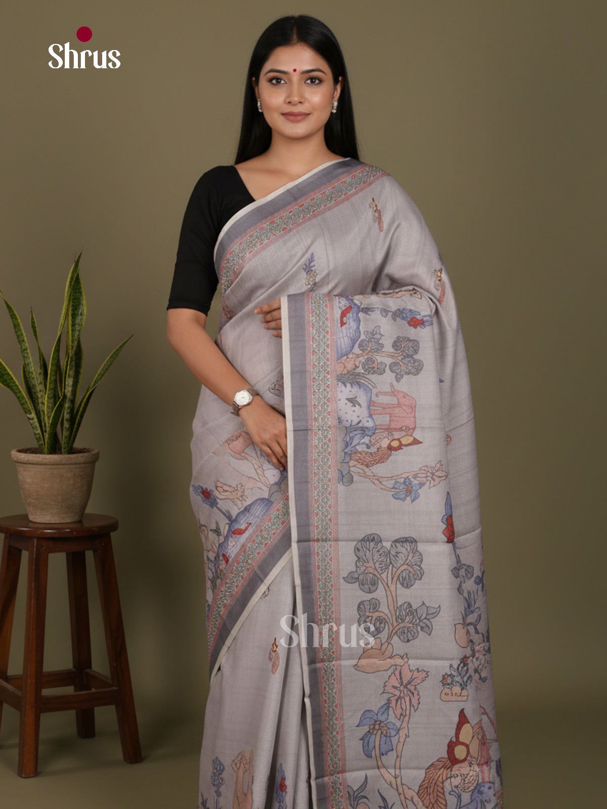 DJS22180 - Butter silk Saree