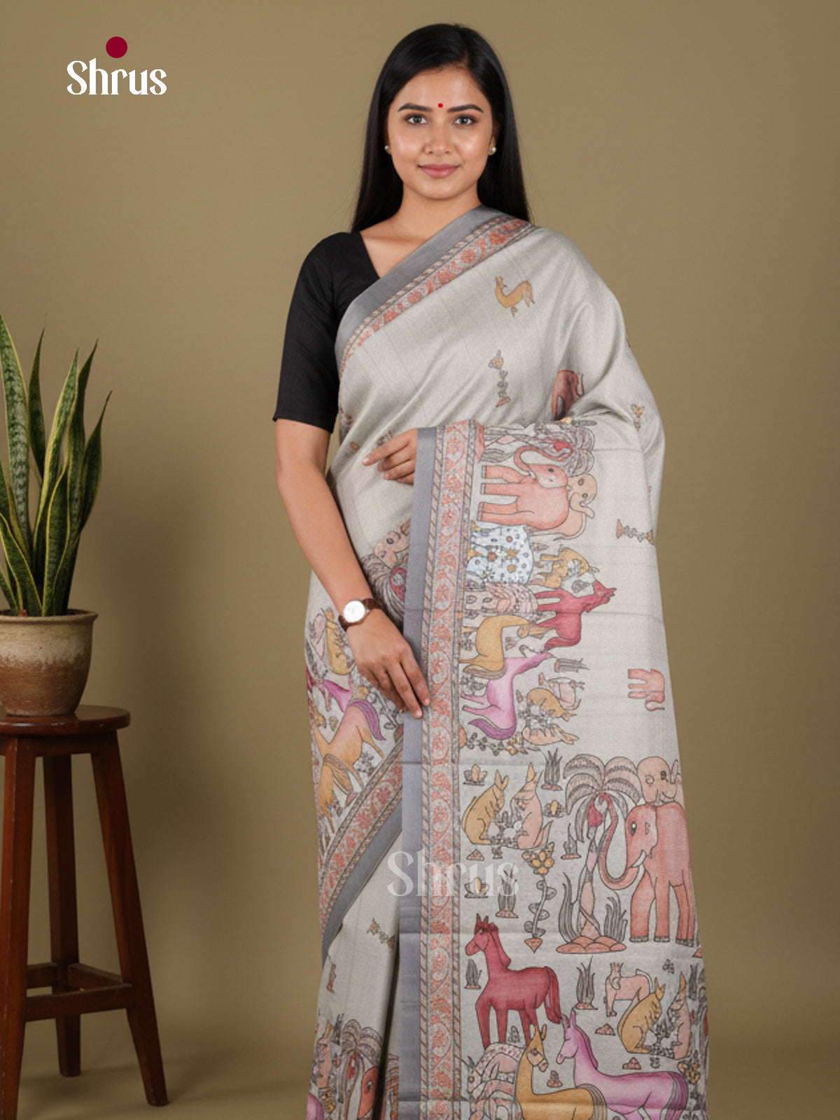 DJS22187 - Butter silk Saree