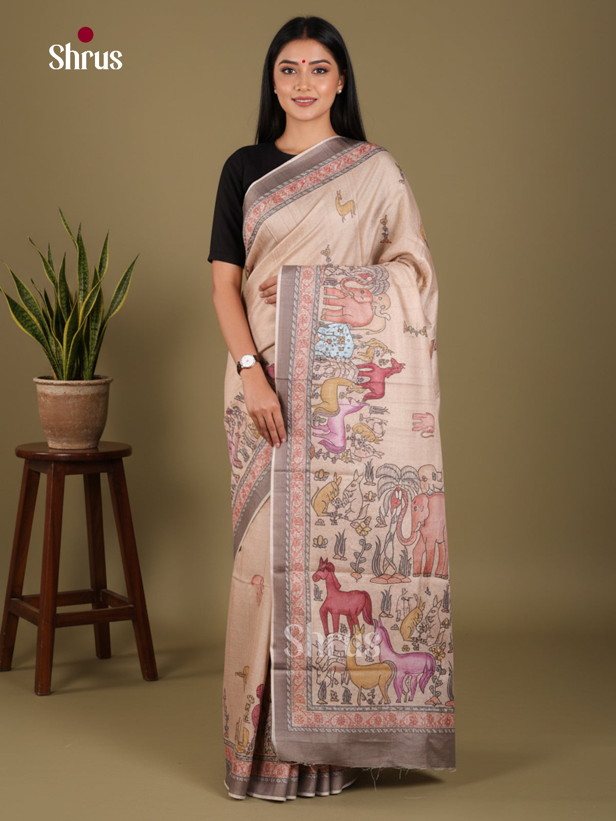 DJS22188 - Butter silk Saree