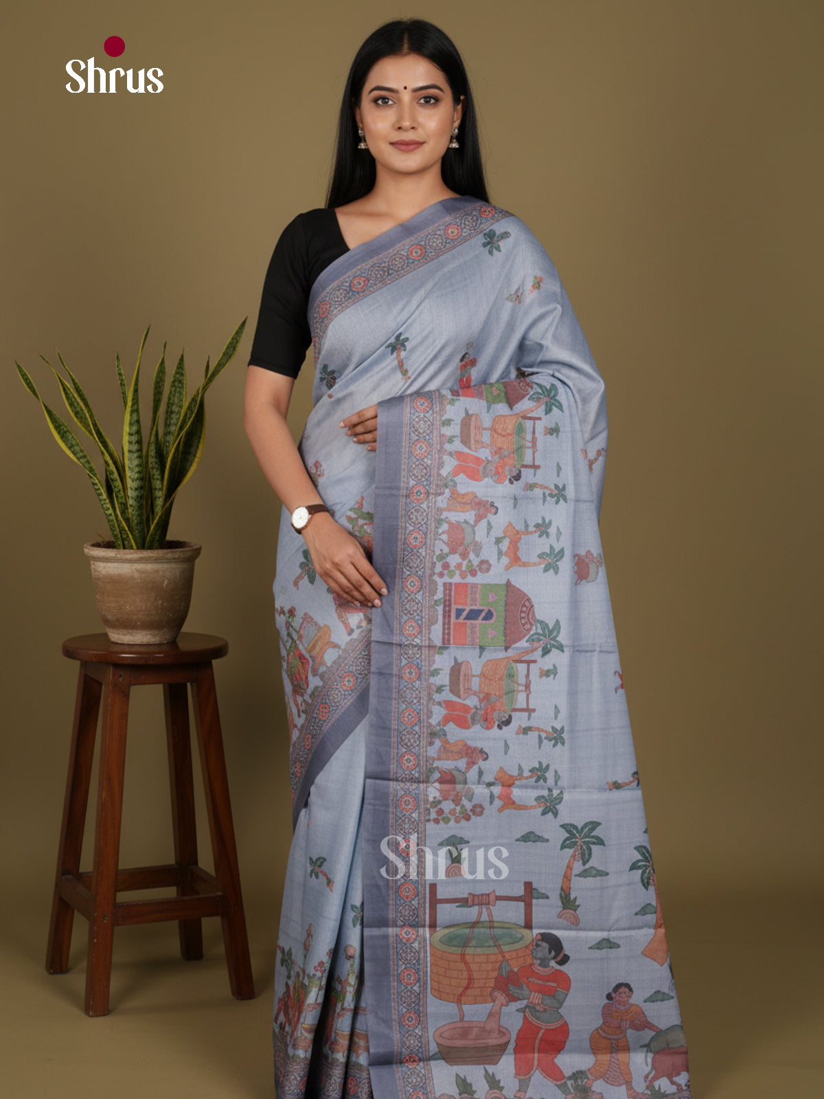 DJS22199 - Butter silk Saree