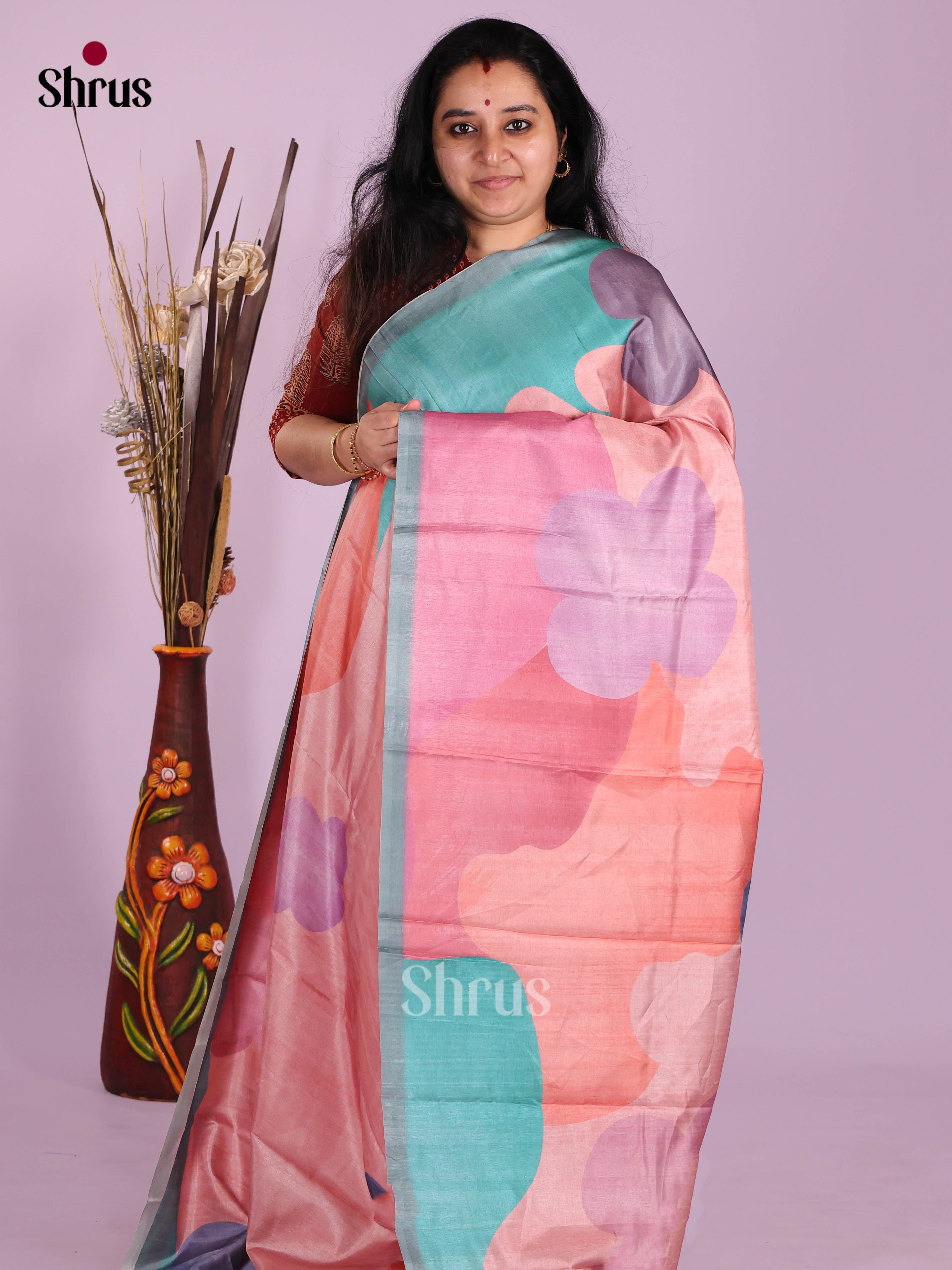 DJS22231 - Butter silk Saree - Shop on Shrus.com