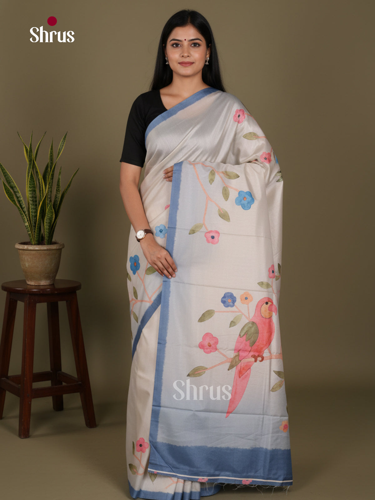 DJS22239 - Butter silk Saree