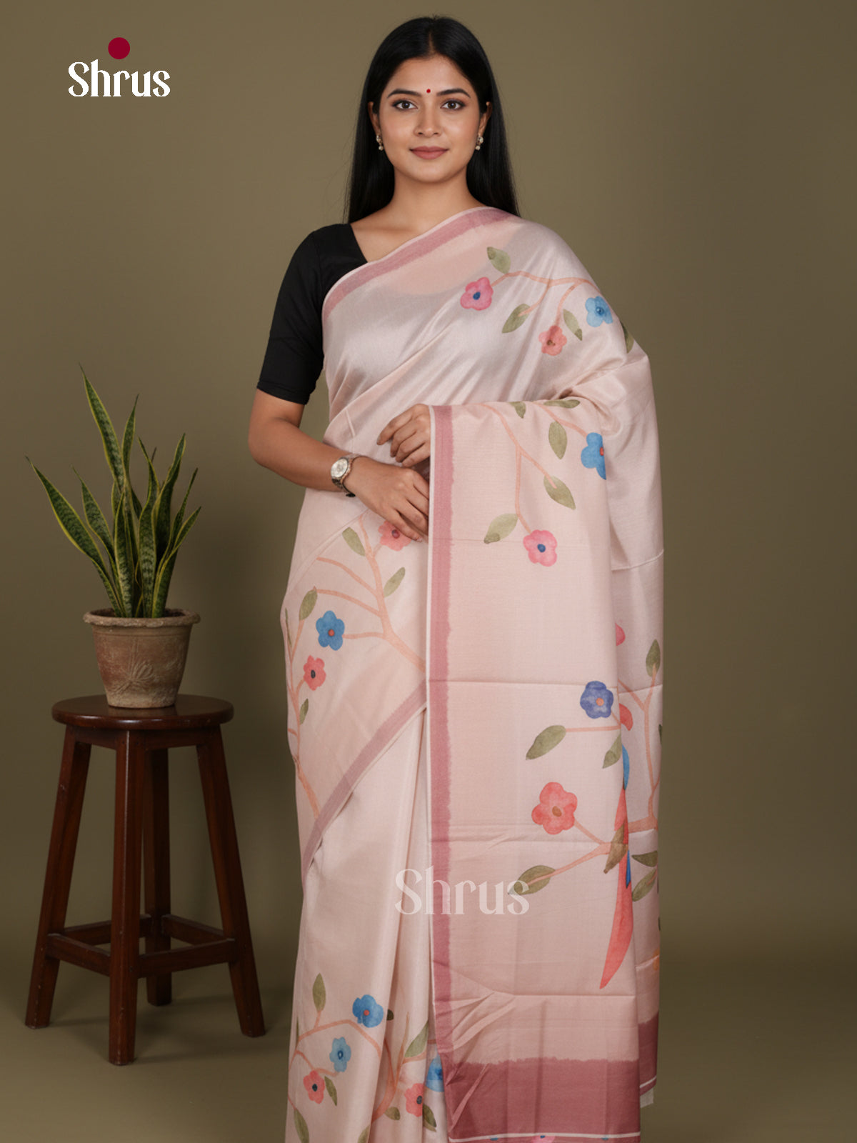 DJS22240 - Butter silk Saree