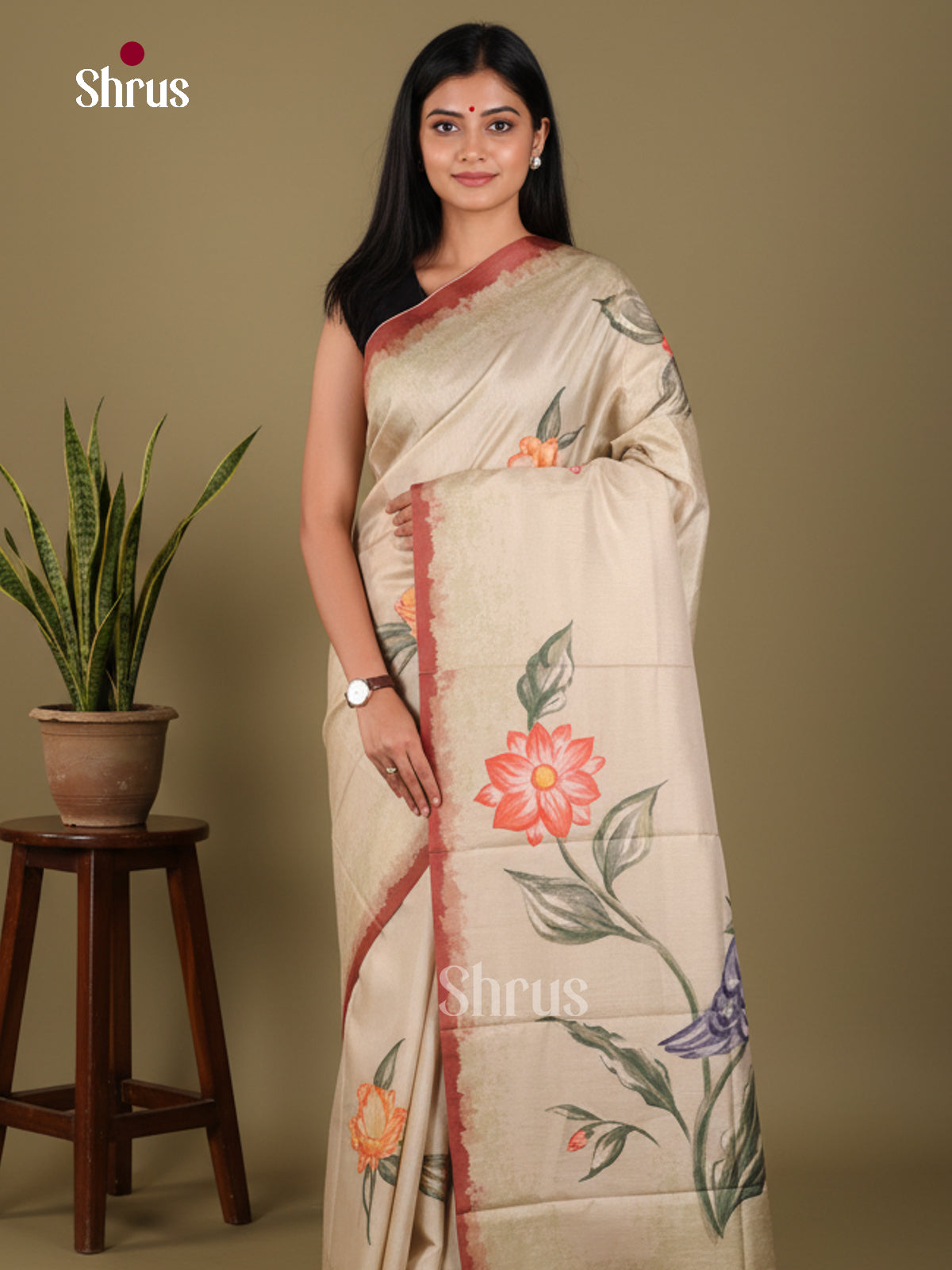 DJS22246 - Butter silk Saree