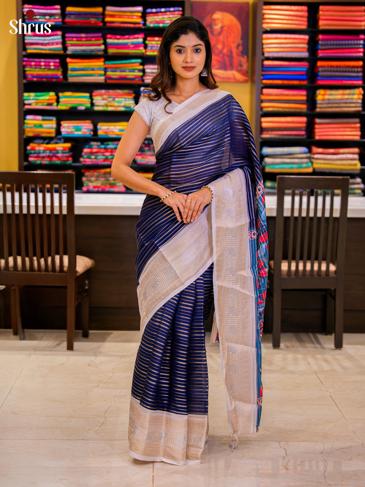 DJS22255 - Semi Mysoresilk Saree