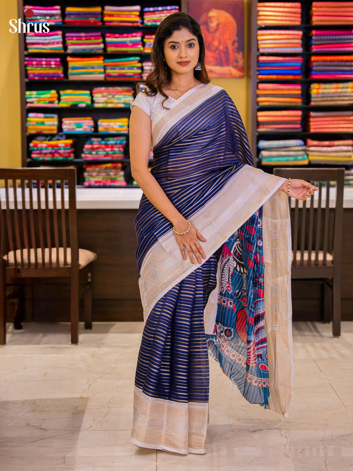 DJS22255 - Semi Mysoresilk Saree