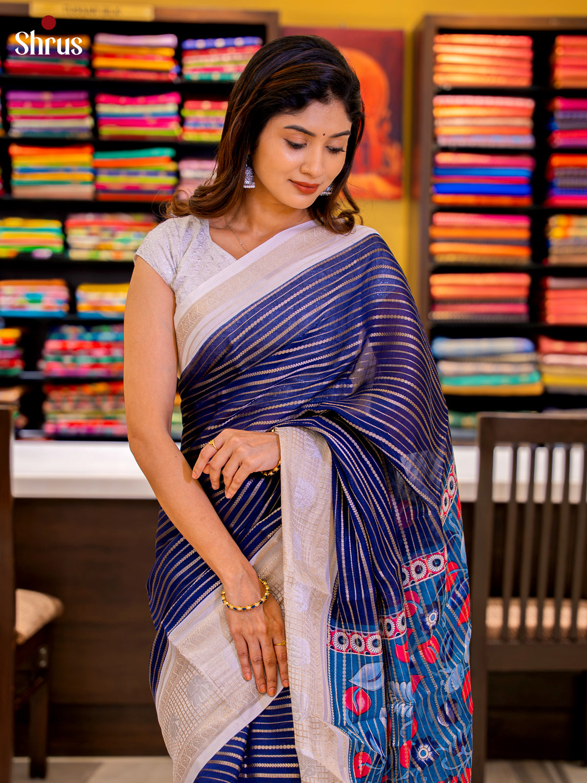 DJS22255 - Semi Mysoresilk Saree
