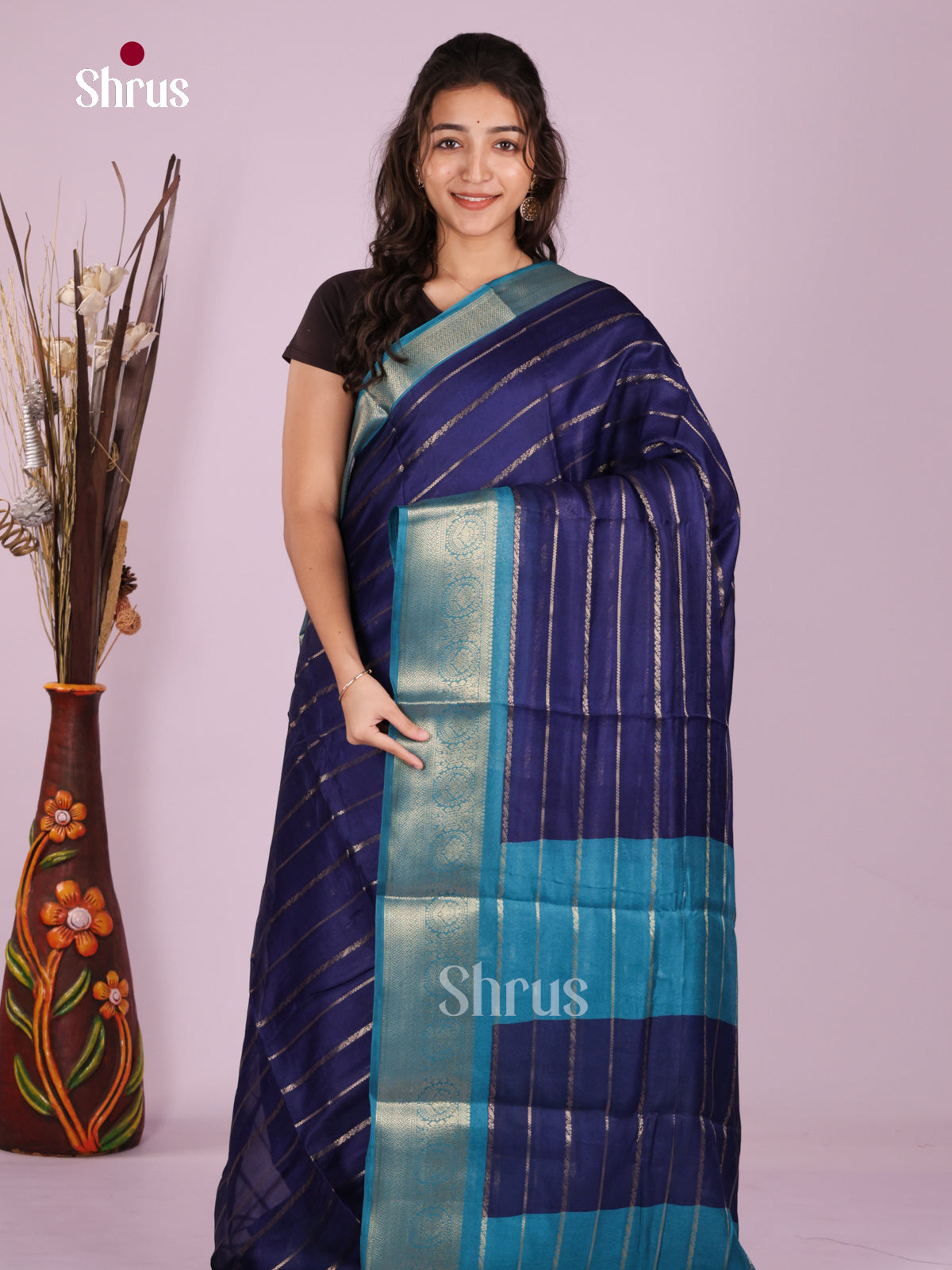 DJS22270 - Semi Mysoresilk Saree - Shop on Shrus.com