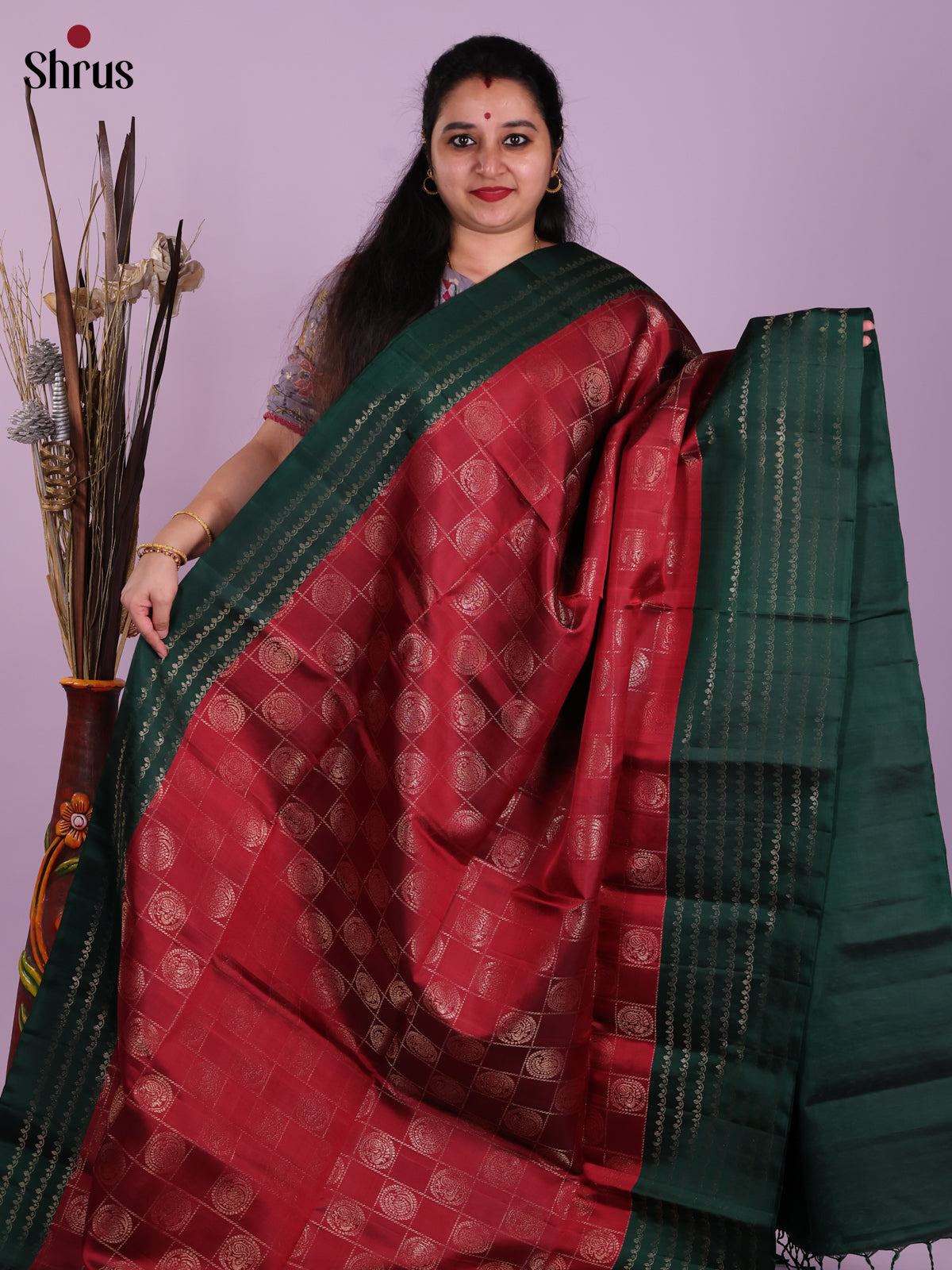DJS23006 - Soft Silk (HR) Saree - Shop on Shrus.com