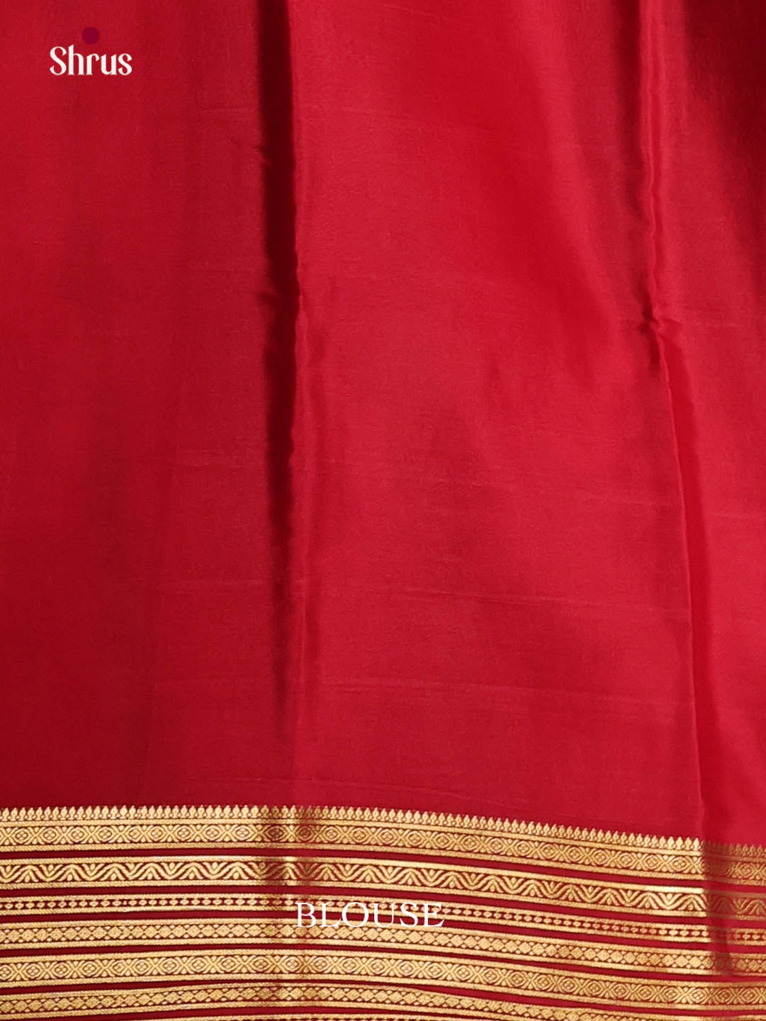 maron red gold Mysore Silk Saree 1