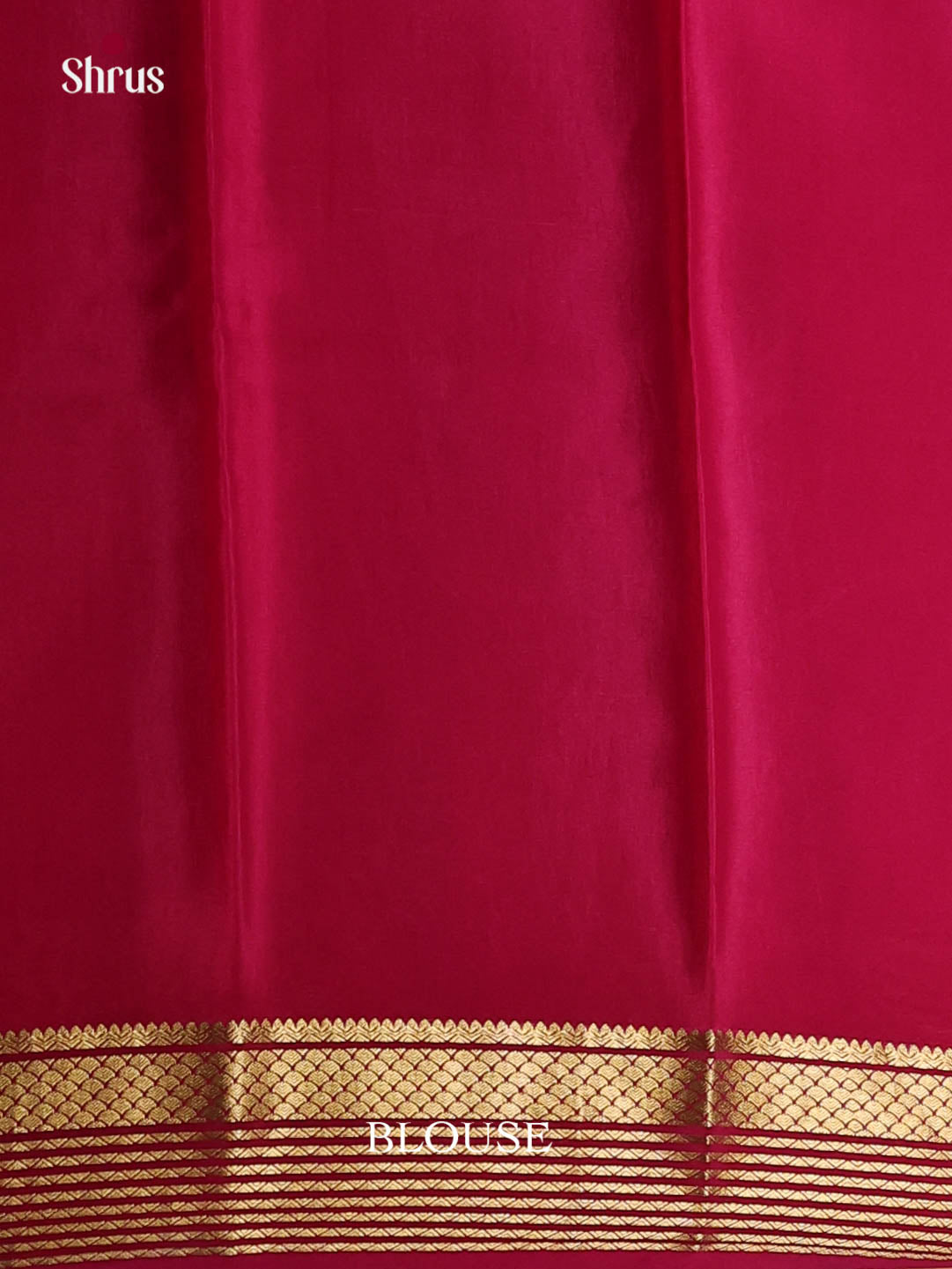 royal blue red Mysore Silk Saree 1