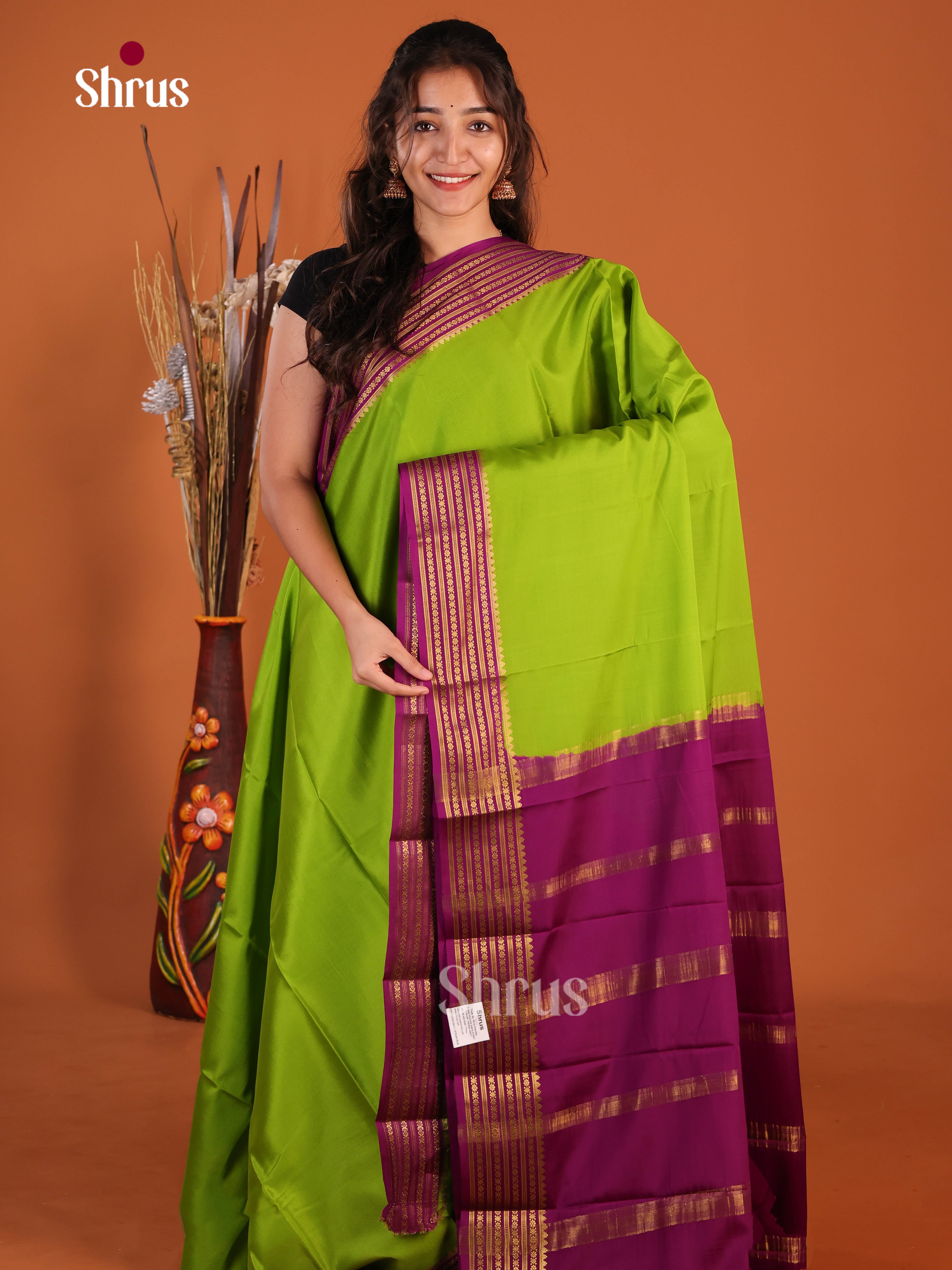 DJS23141 - Mysore Silk Saree - Shop on Shrus.com