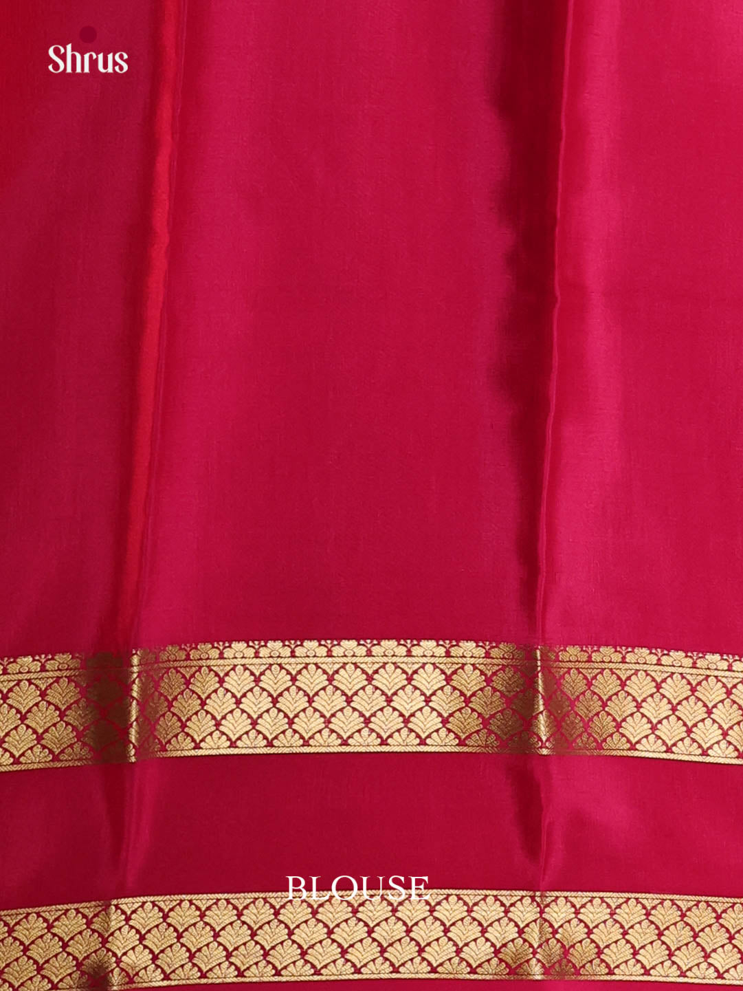 green red zari border Mysore Silk Saree 1