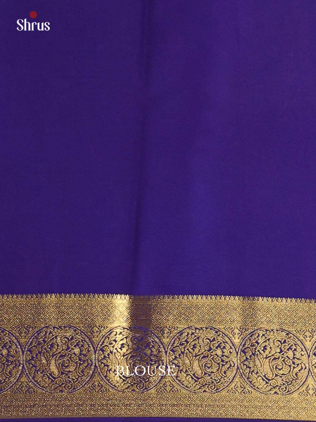 Teal & Blue - Semi Mysoresilk Saree