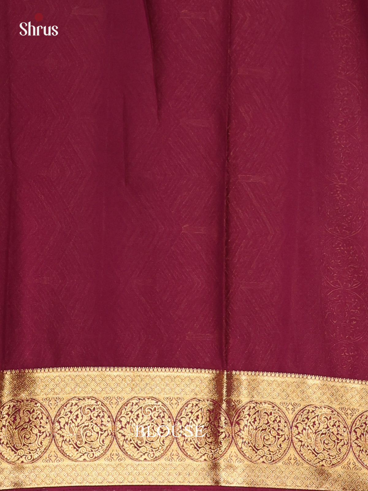 Mehandi & Maroon - Semi Mysoresilk Saree
