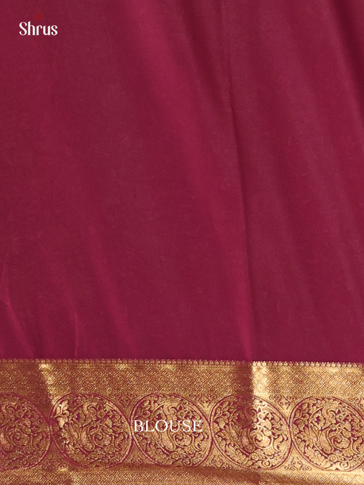 Mehandi & Maroon - Semi Mysoresilk Saree