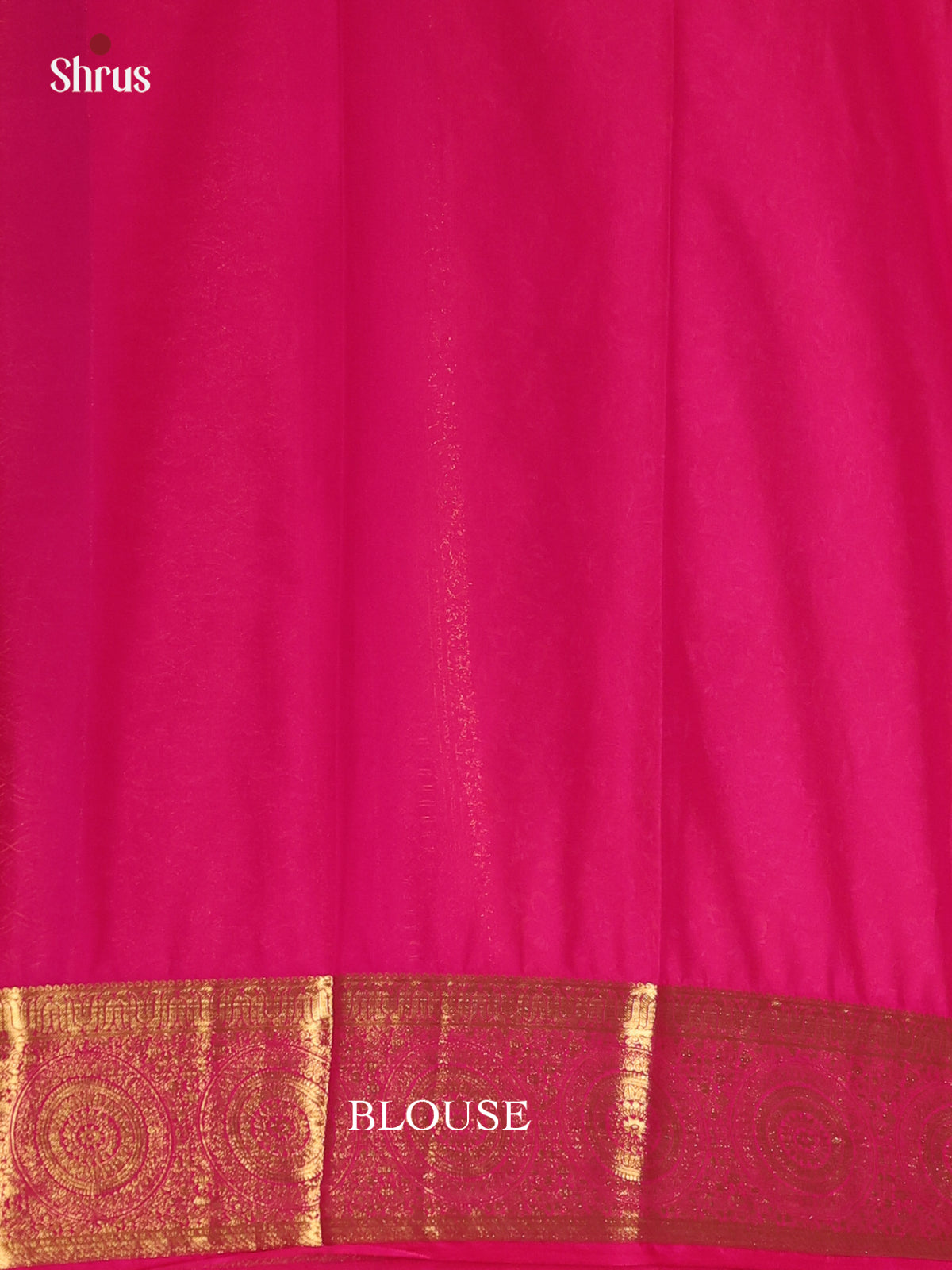 Orange & Pink - Semi Mysoresilk Saree - Shop on Shrus.com