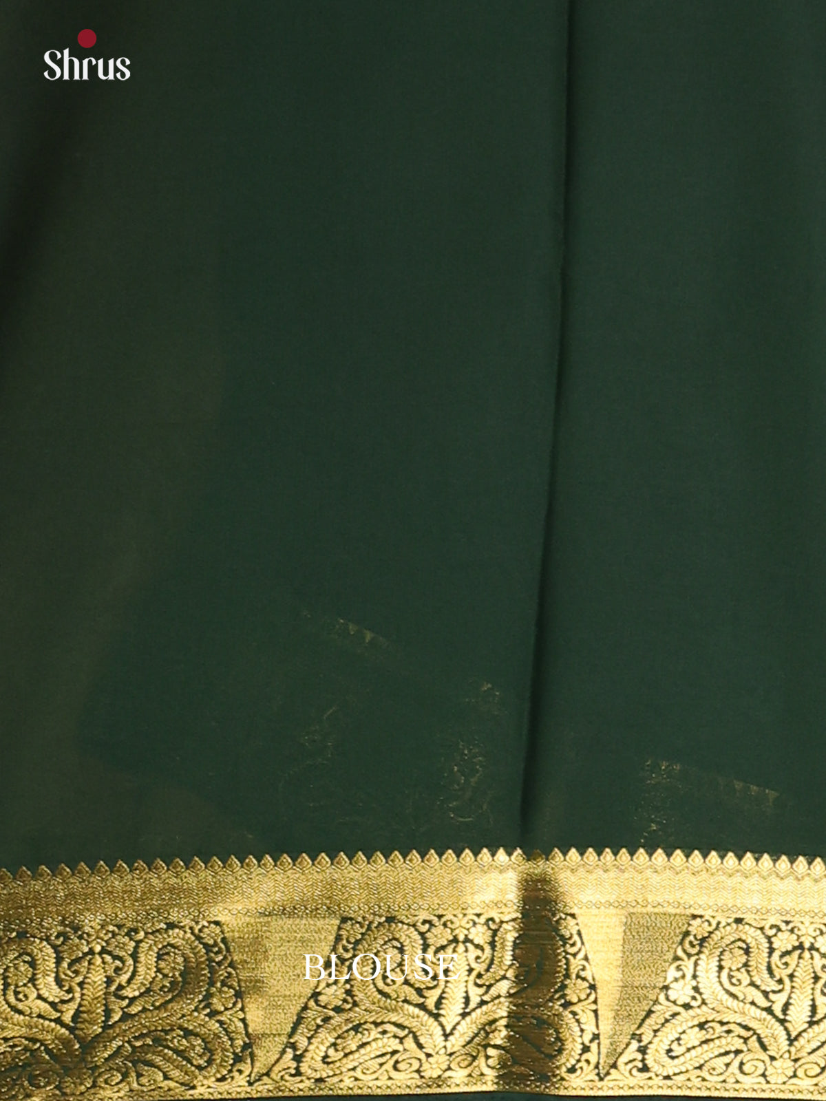 Sandal & Green - Semi Mysoresilk Saree - Shop on Shrus.com