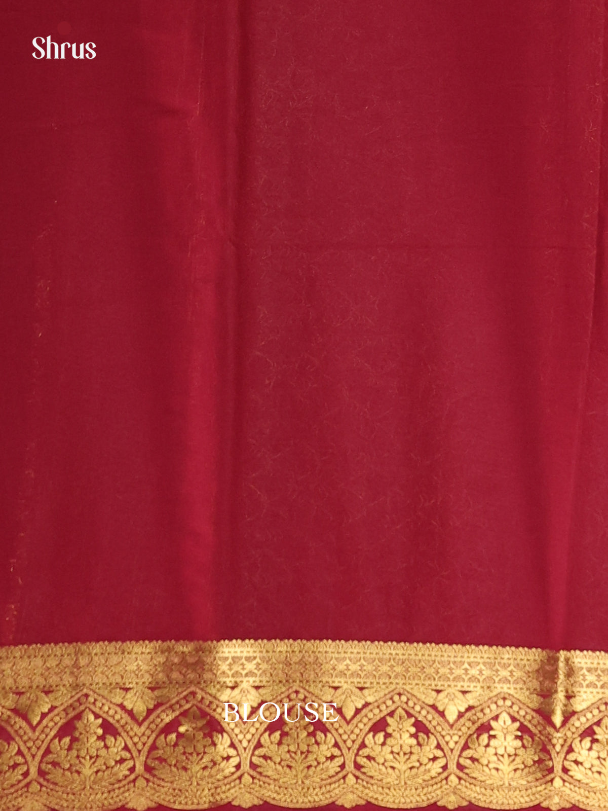 Pink & Maroon - Semi Mysoresilk Saree