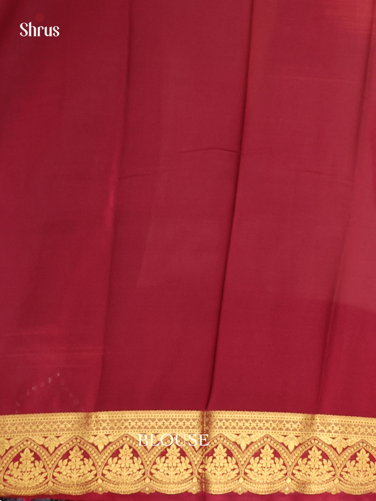 Dark Green & Maroon - Semi Mysoresilk Saree - Shop on Shrus.com