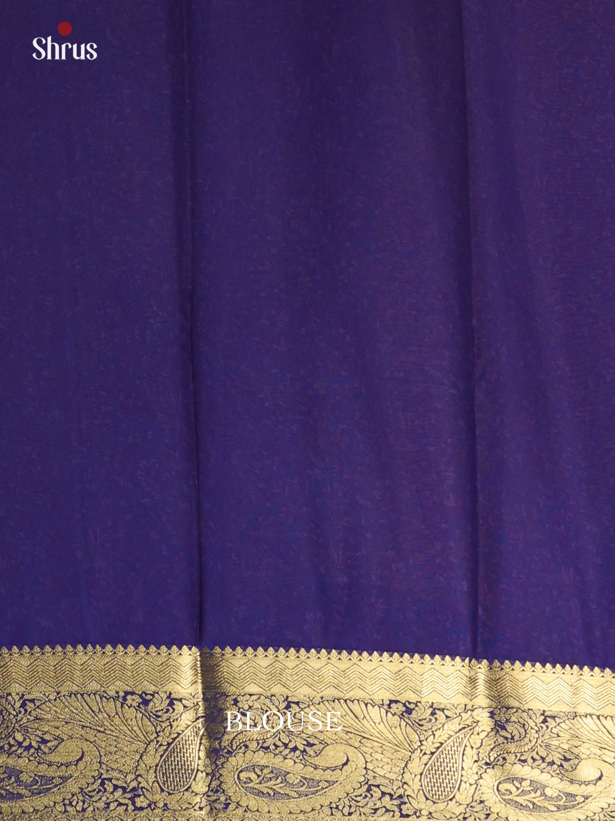 Blue - Semi Mysoresilk Saree