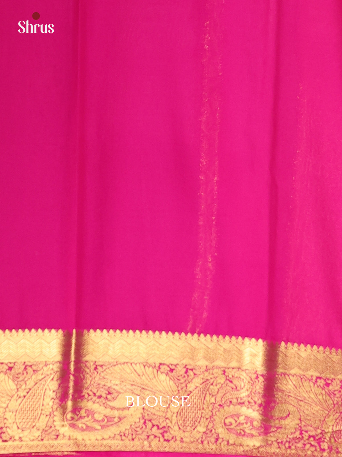 Light Green & Pink - Semi Mysoresilk Saree