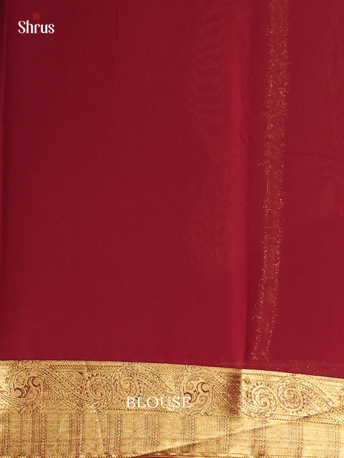Green & Maroon - Semi Mysoresilk Saree - Shop on Shrus.com