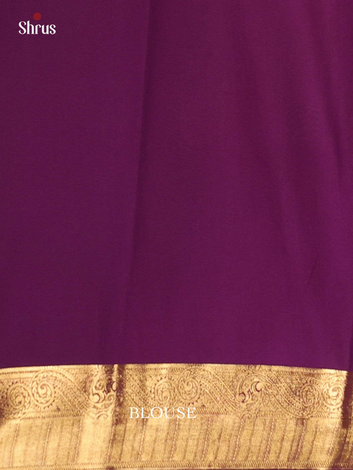 Blue & Violet- Semi Mysoresilk Saree