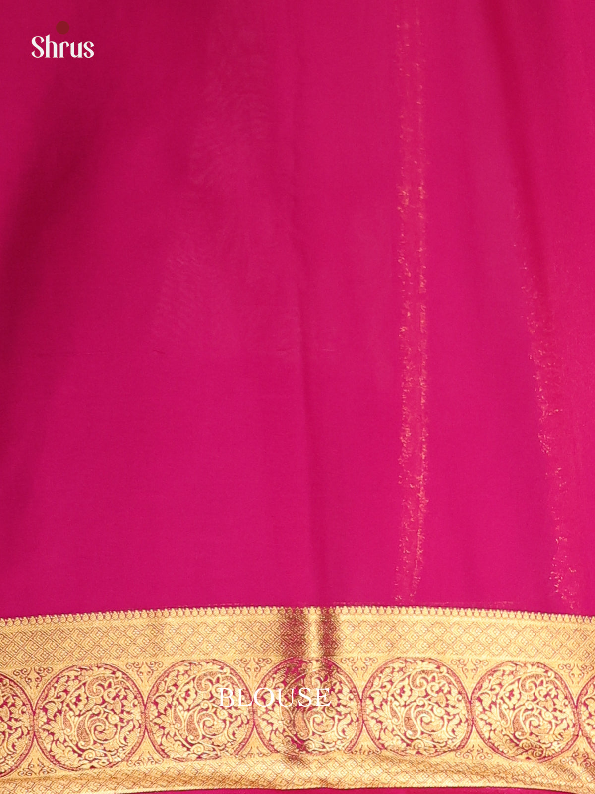 Green & Pink - Semi Mysoresilk Saree