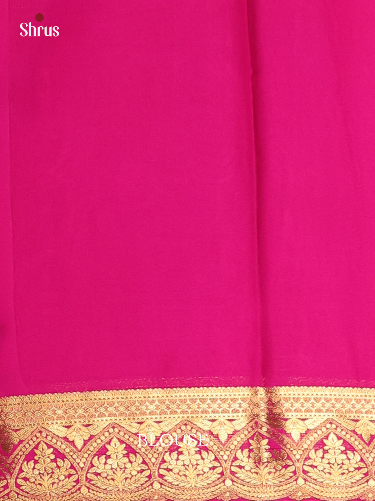 Orange & Pink - Semi Mysoresilk Saree - Shop on Shrus.com
