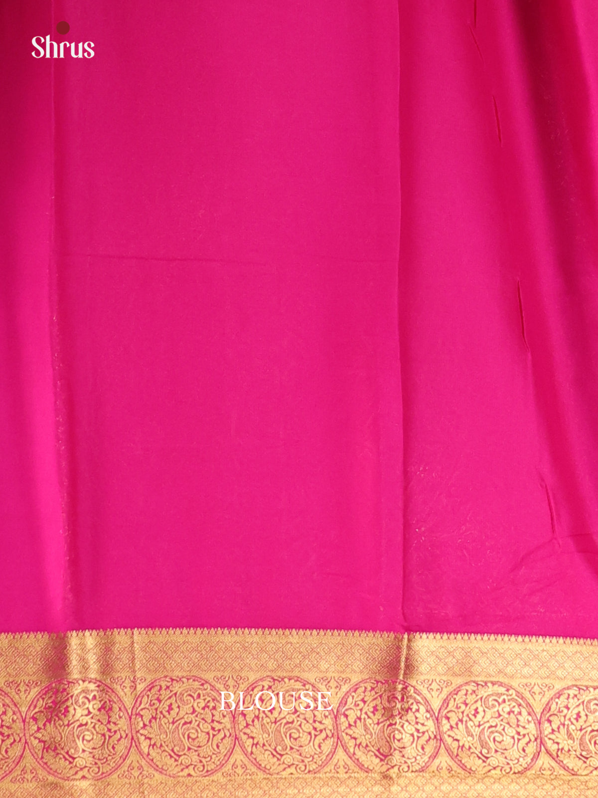 Orange & Pink - Semi Mysoresilk Saree - Shop on Shrus.com