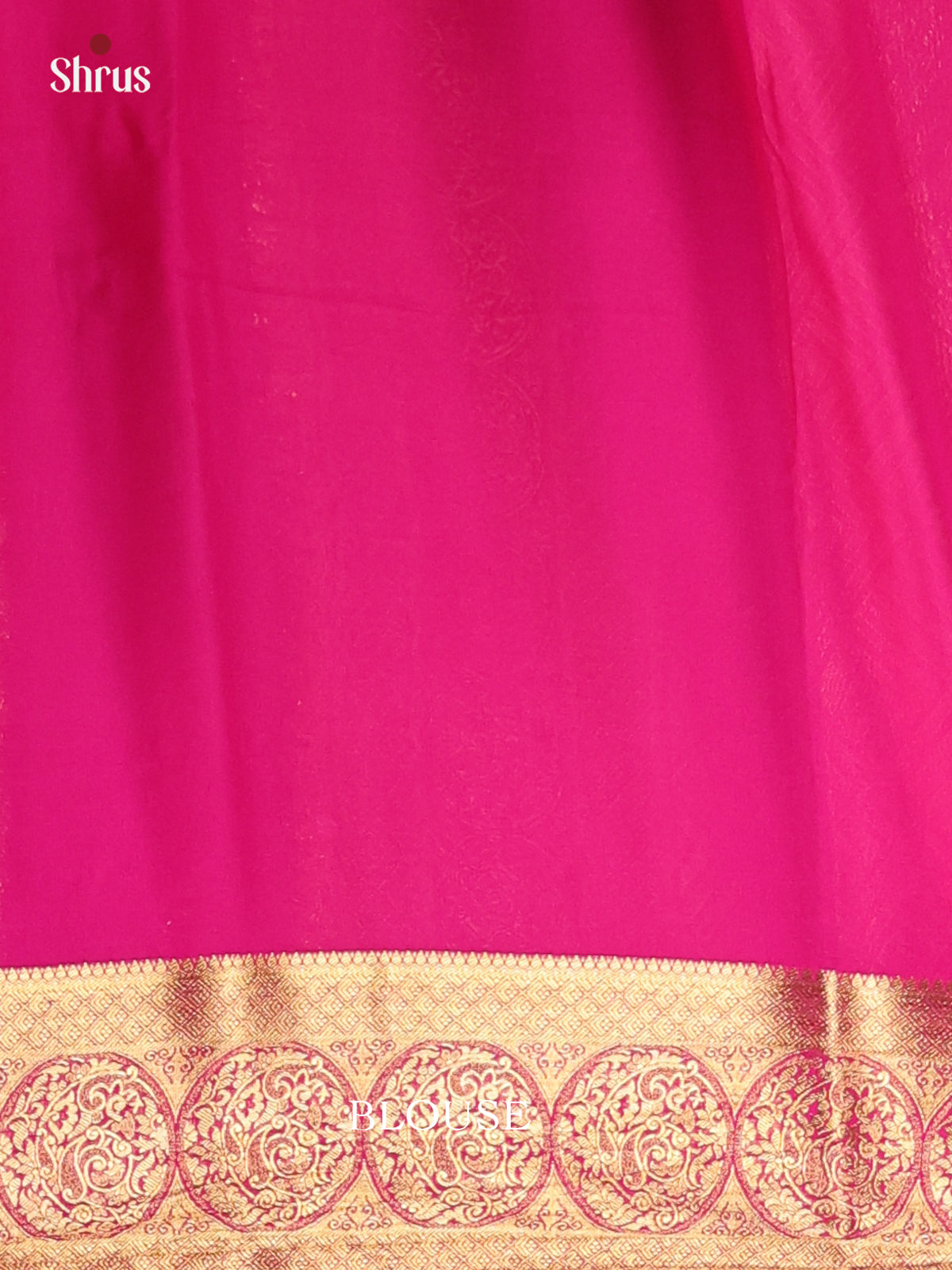 Orange & Pink - Semi Mysoresilk Saree