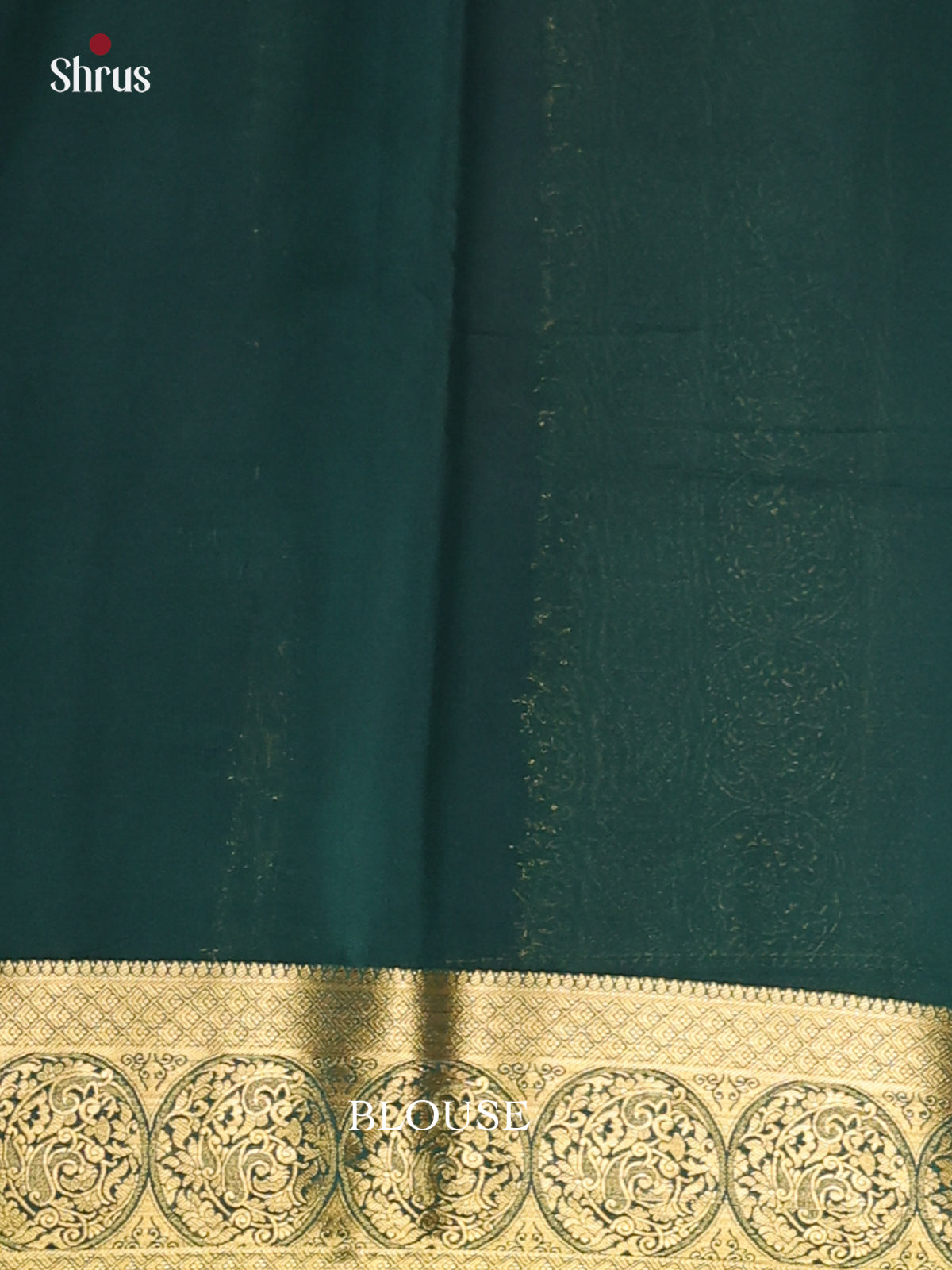 Maroon & Green - Semi Mysoresilk Saree