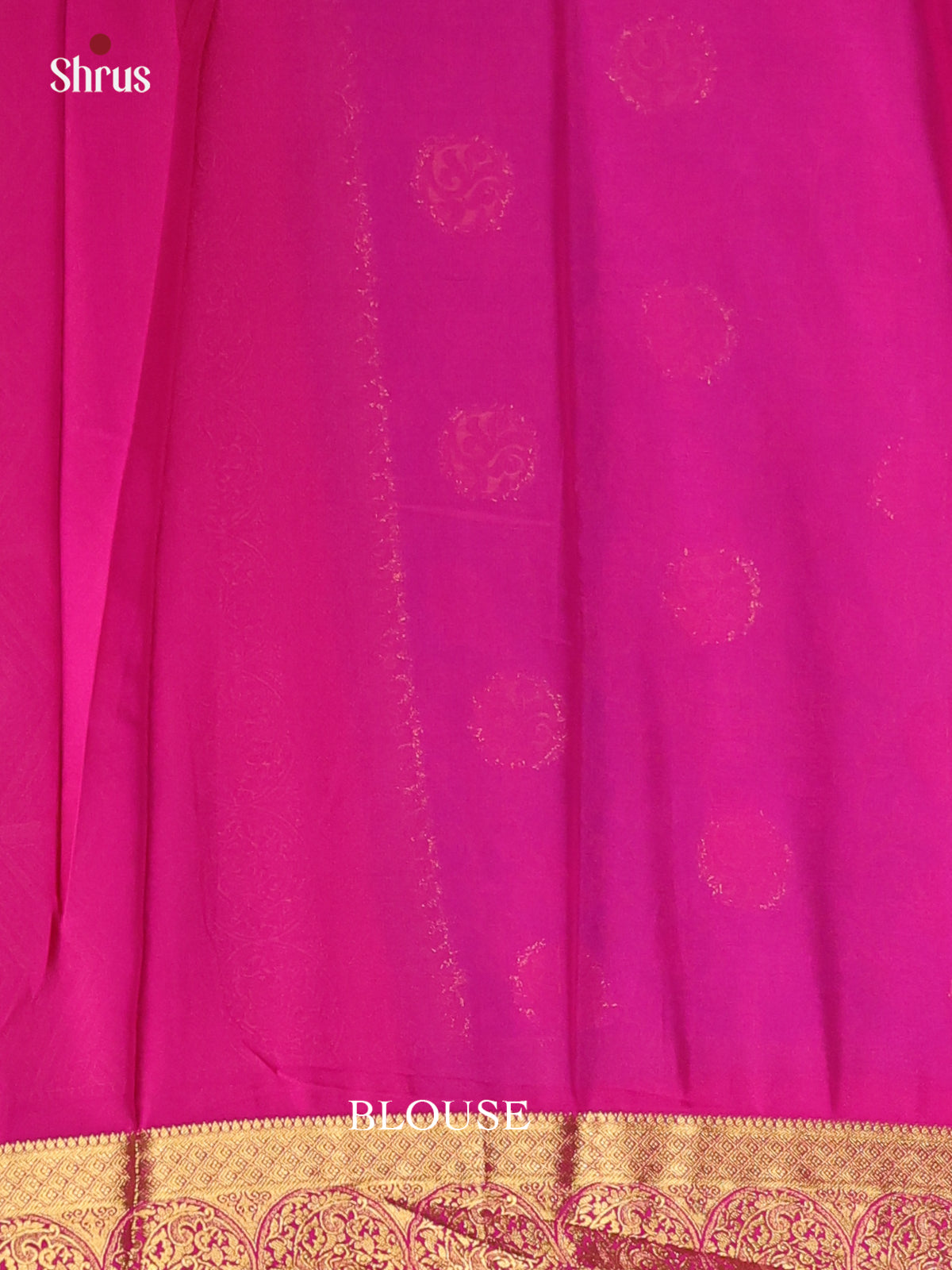 Blue & Pink - Semi Mysoresilk Saree