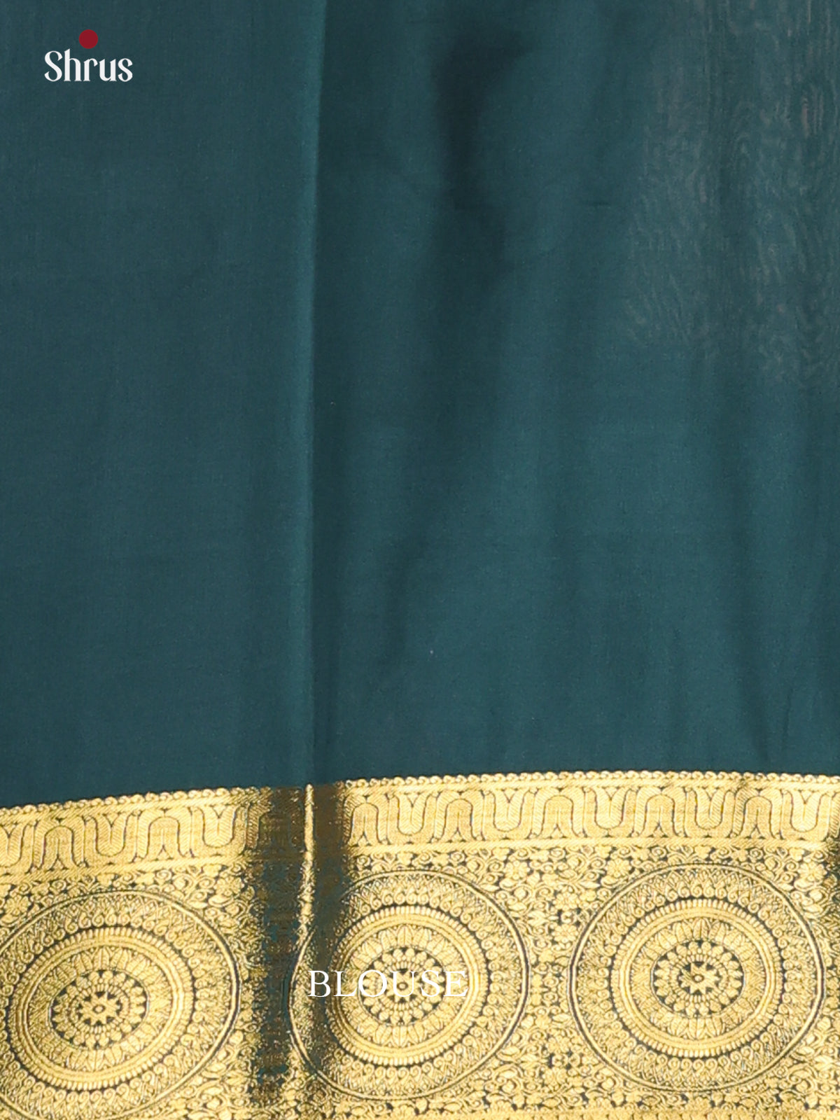 Orange & Green- Semi Mysoresilk Saree