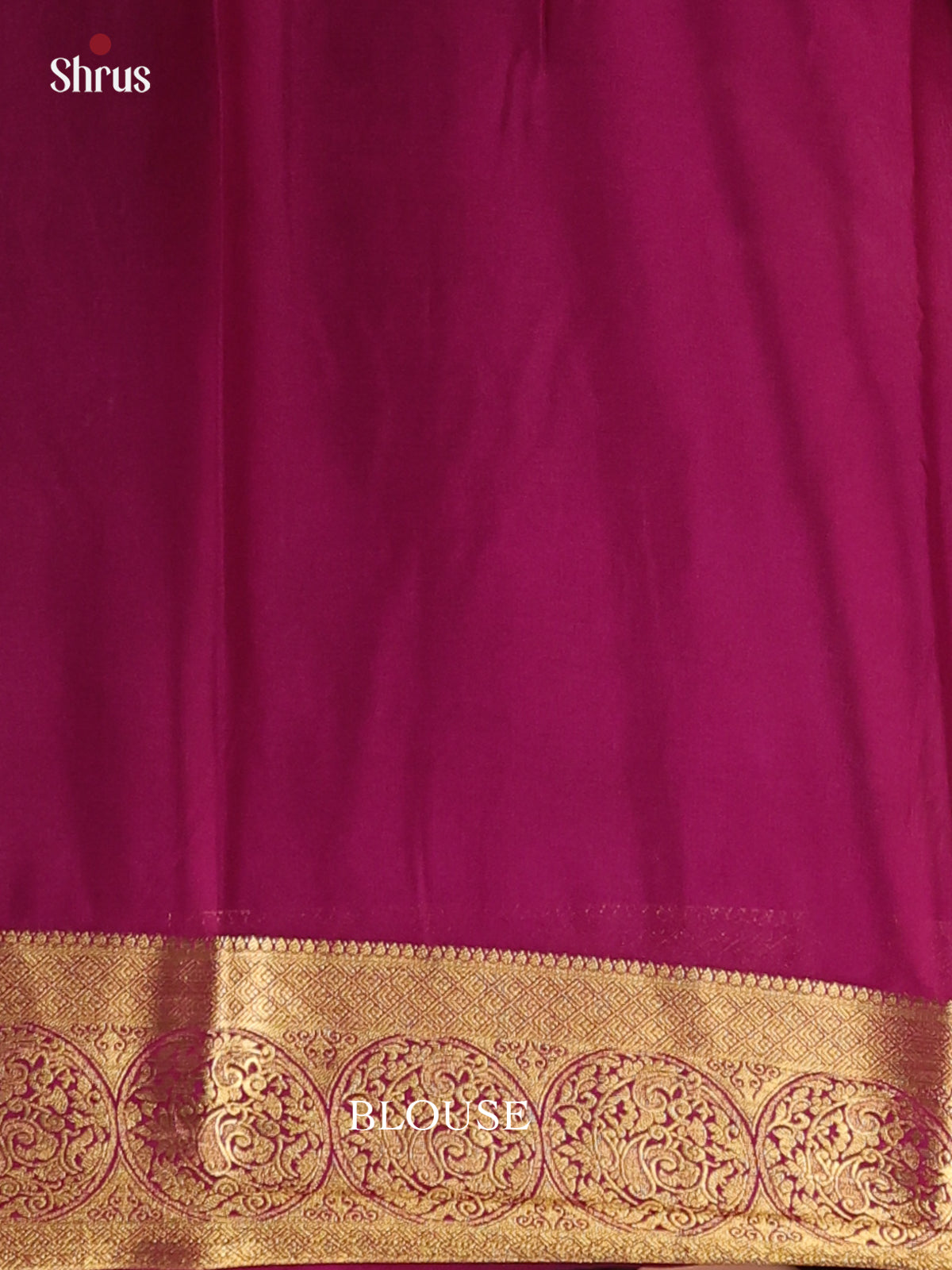 Blue & Purple - Semi Mysoresilk Saree