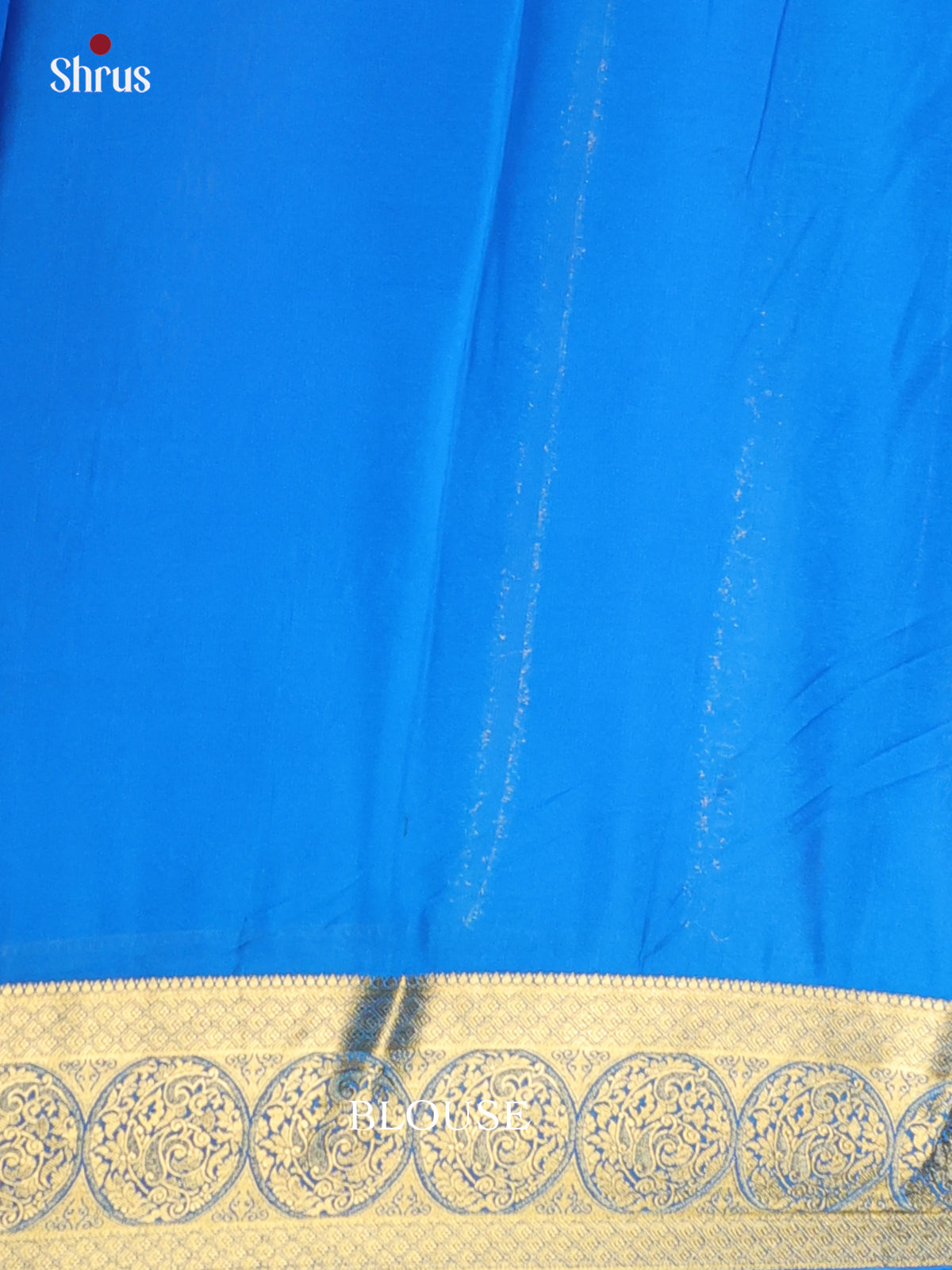 Pink & Blue - Semi Mysoresilk Saree