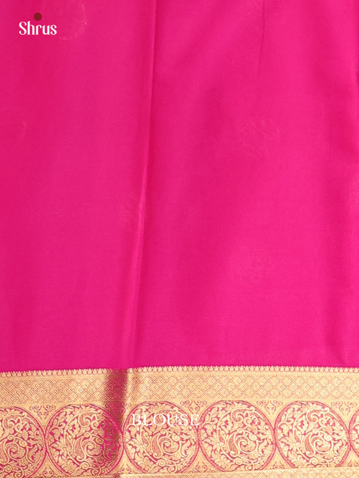 Orange & Pink - Semi Mysoresilk Saree - Shop on Shrus.com