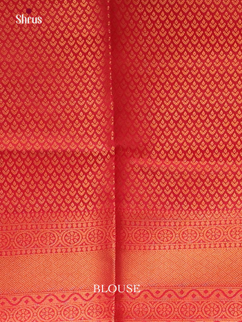 Pink & Red - Semi Softsilk Saree